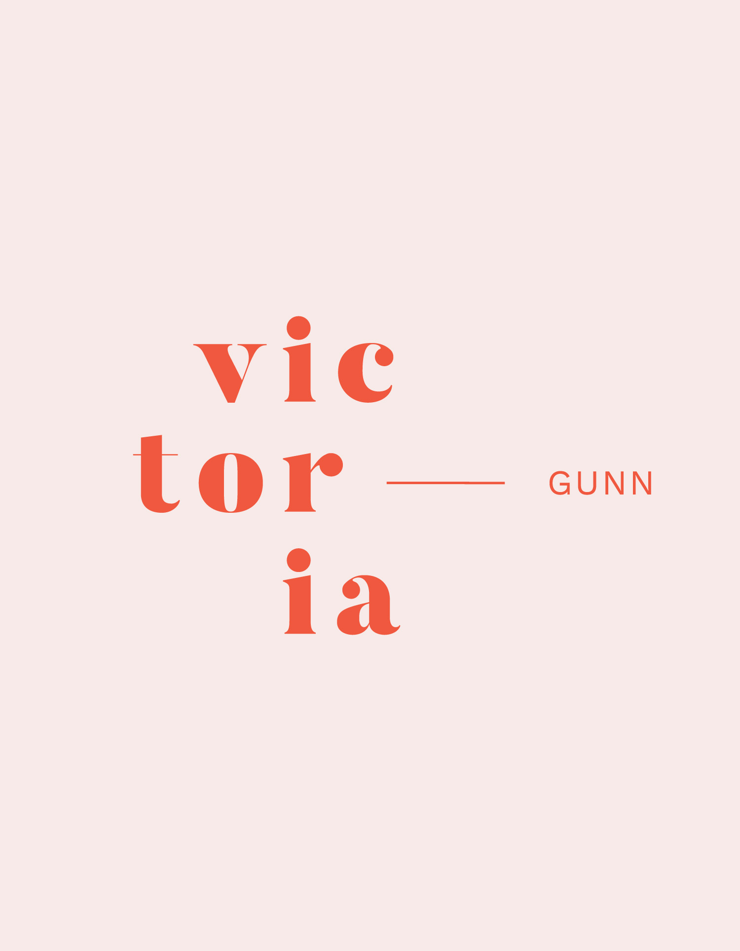 Victoria Gunn secondary logo design