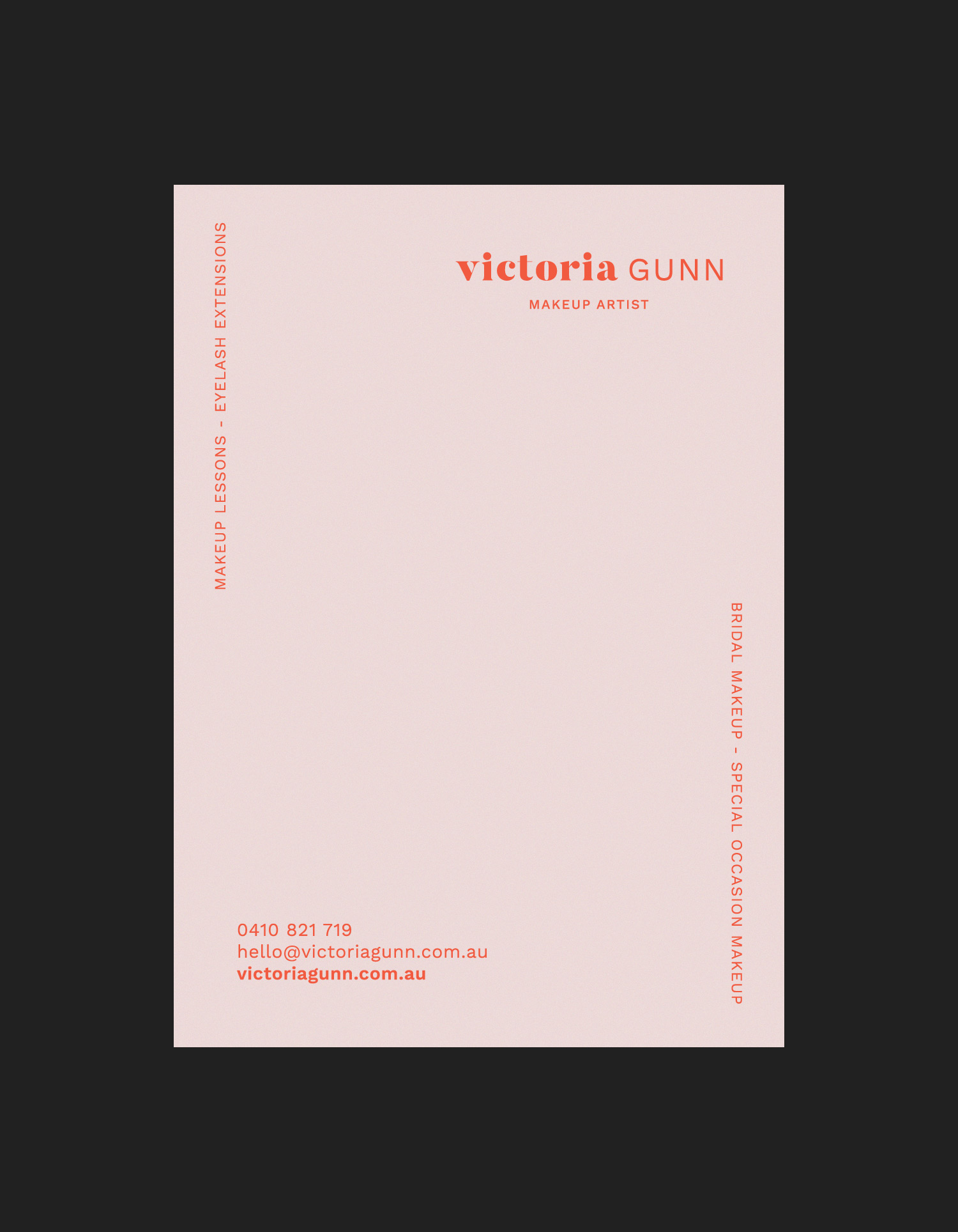 Victoria Gunn postcard design