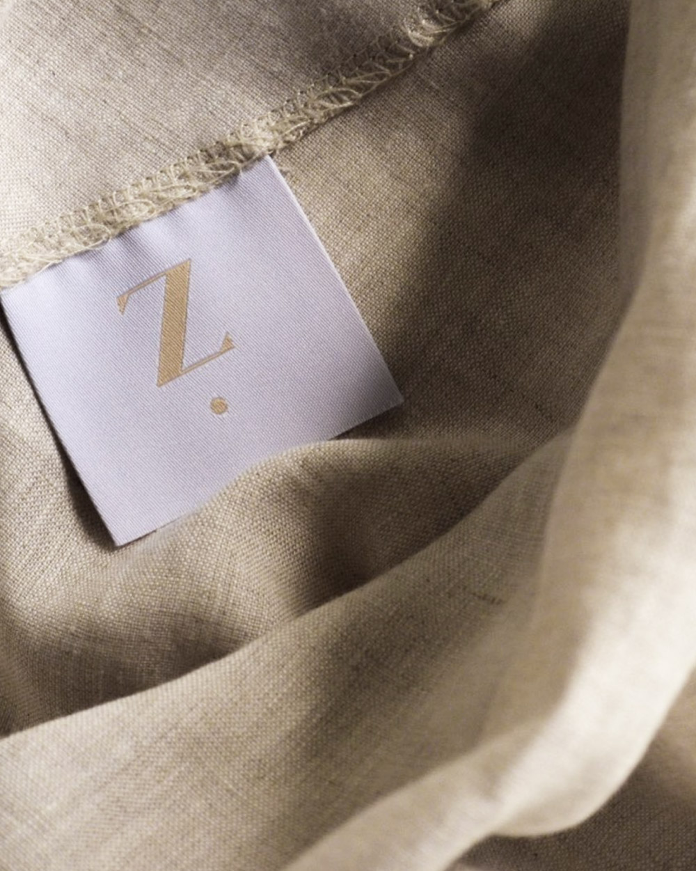 Z stitch in label design