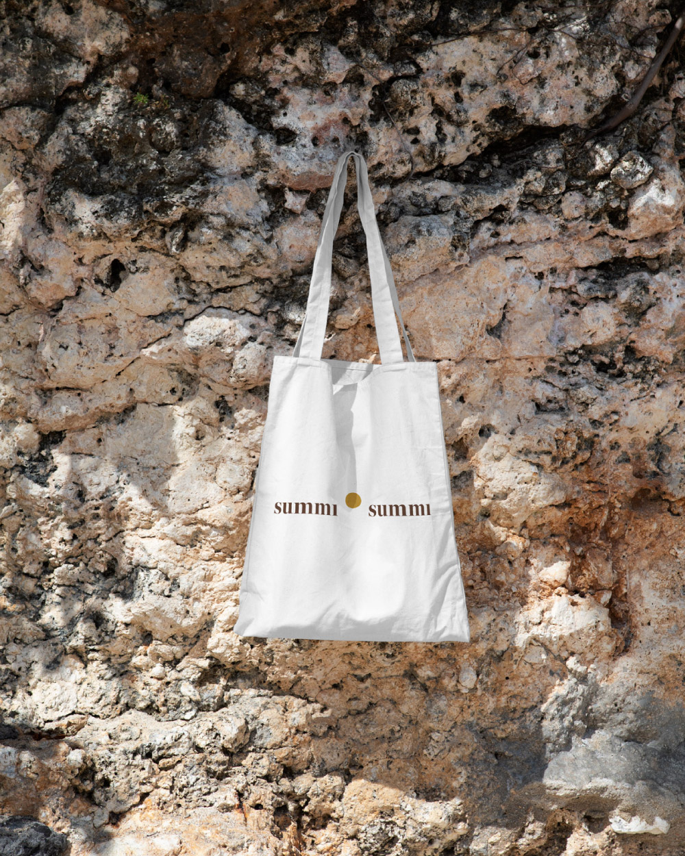 Natural Tote Bag with Summi Summi logo